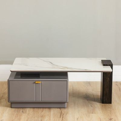 Forbes Coffee Table with Drawer - White/Grey - With 2-Year Warranty - Image 2