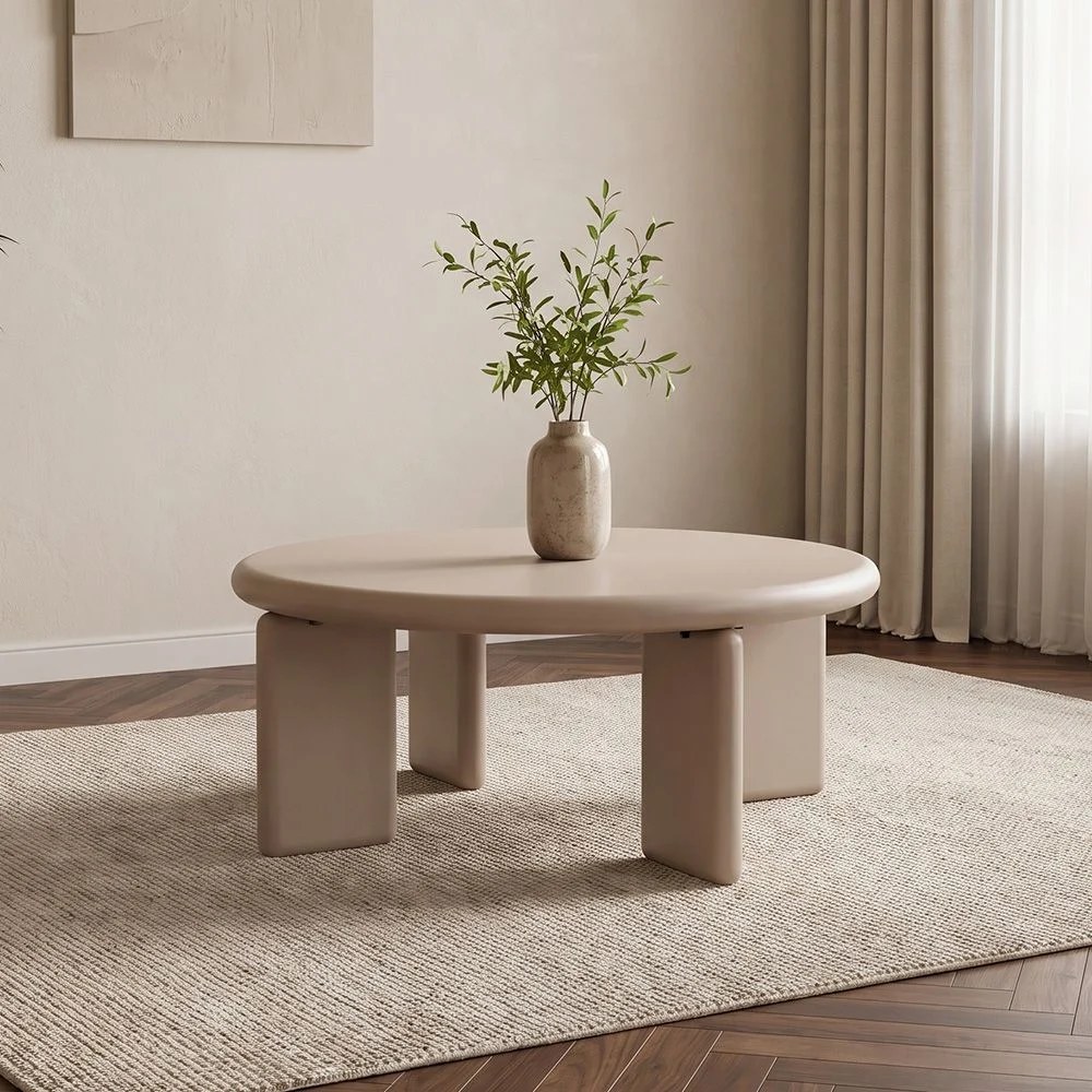 Morisson Round Coffee Table-Taupe