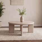 Morisson Round Coffee Table-Taupe