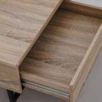 Costal Lift Top Coffee Table With Drawer - Sonoma Oak/Black