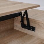 Costal Lift Top Coffee Table With Drawer - Sonoma Oak/Black