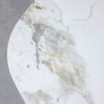 Elmont Ceramic Center Table - White/Black - With 2-Year Warranty