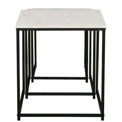 Mayville Set Of 3 Nest Of Table-White/Black - Image 4
