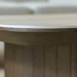 Brookside Stone Top Coffee Table-Beige/Oak Veneer