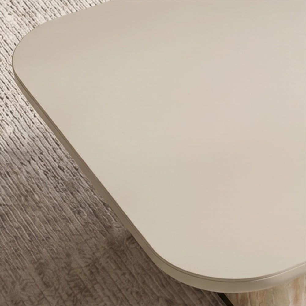Oru Square Tempered Glass Coffee Table - Cream/Beige - With 2-Year Warranty - Image 4
