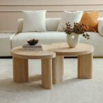 Kanso Set of 2 Coffee Table - Natural Oak - With 2-Year Warranty