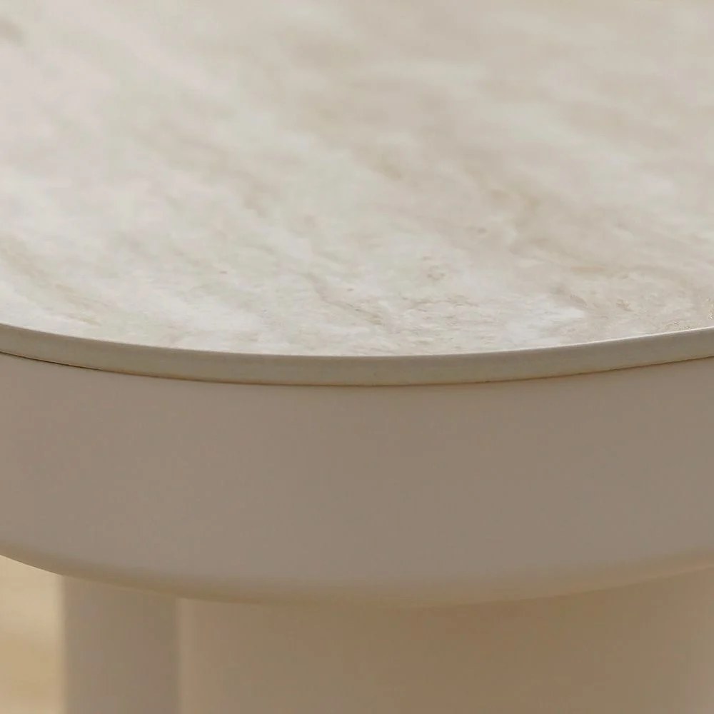 Scandi End Table -Beige - Image 2