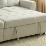 Ramiro Reversible Corner Fabric Sofa Bed-Light Grey-With 2-year Warranty