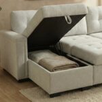 Ramiro Reversible Corner Fabric Sofa Bed-Light Grey-With 2-year Warranty