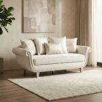 Bunbury 7-Seater Fabric Sofa Set With End & Coffee Tables- Beige - With 2-Year Warranty