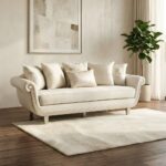 Bunbury 7-Seater Fabric Sofa Set With End & Coffee Tables- Beige - With 2-Year Warranty
