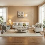 Busselton 6-Seater Fabric Sofa Set-Grey-With 2-Year Warranty