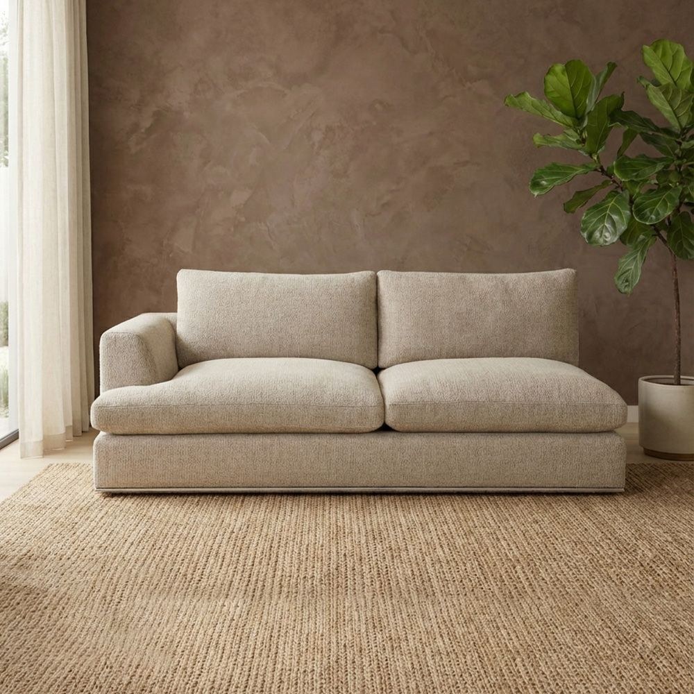 Paddington 12 Seater Fabric Modular Sofa Set- Brown - Image 4
