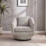 Napoleon 1-Seater Fabric Accent Chair – Grey-With 2-Year Warranty