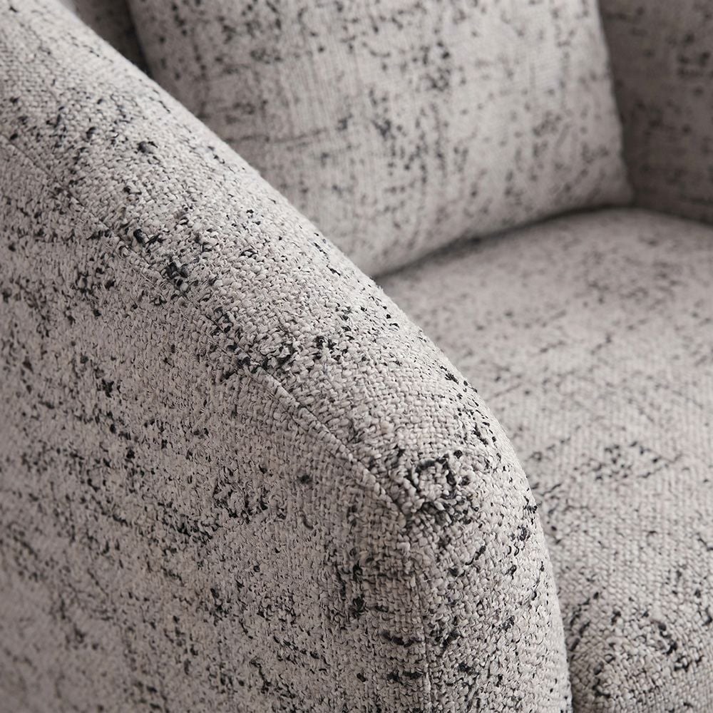 Napoleon 1-Seater Fabric Accent Chair – Grey-With 2-Year Warranty - Image 3