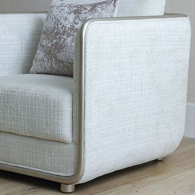 Niferu 1-Seater Fabric Sofa-Beige/Brown-With 2-Year Warranty - Image 3