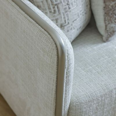Niferu 1-Seater Fabric Sofa-Beige/Brown-With 2-Year Warranty - Image 5