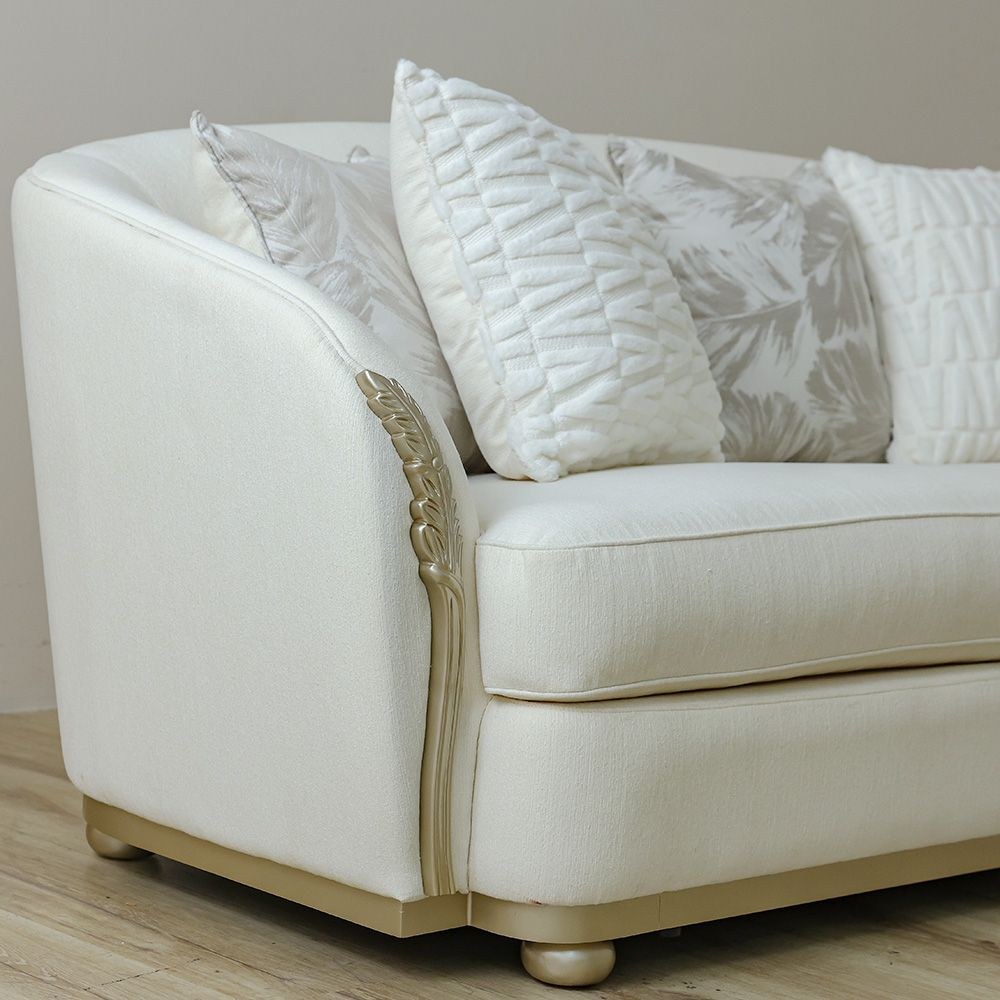 Granado 3-Seater Fabric Sofa-Beige/Brown-With 2-Year Warranty - Image 5