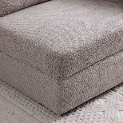 Odum 1-Seater Fabric Sofa with Right Arm - Brown - With 2-Year Warranty - Image 3
