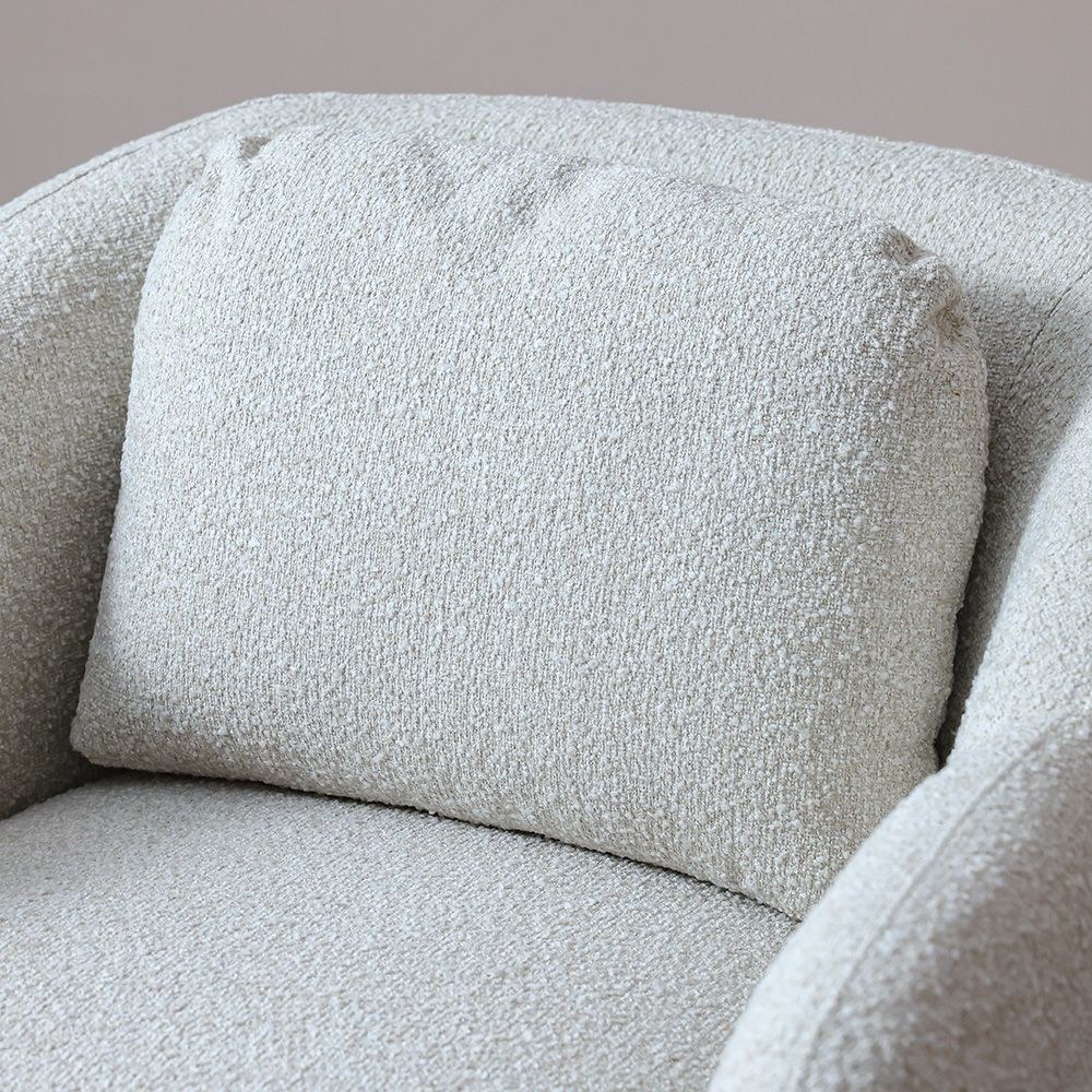 Ollena 1-Seater Fabric Sofa-Beige-With 2-Year Warranty - Image 4