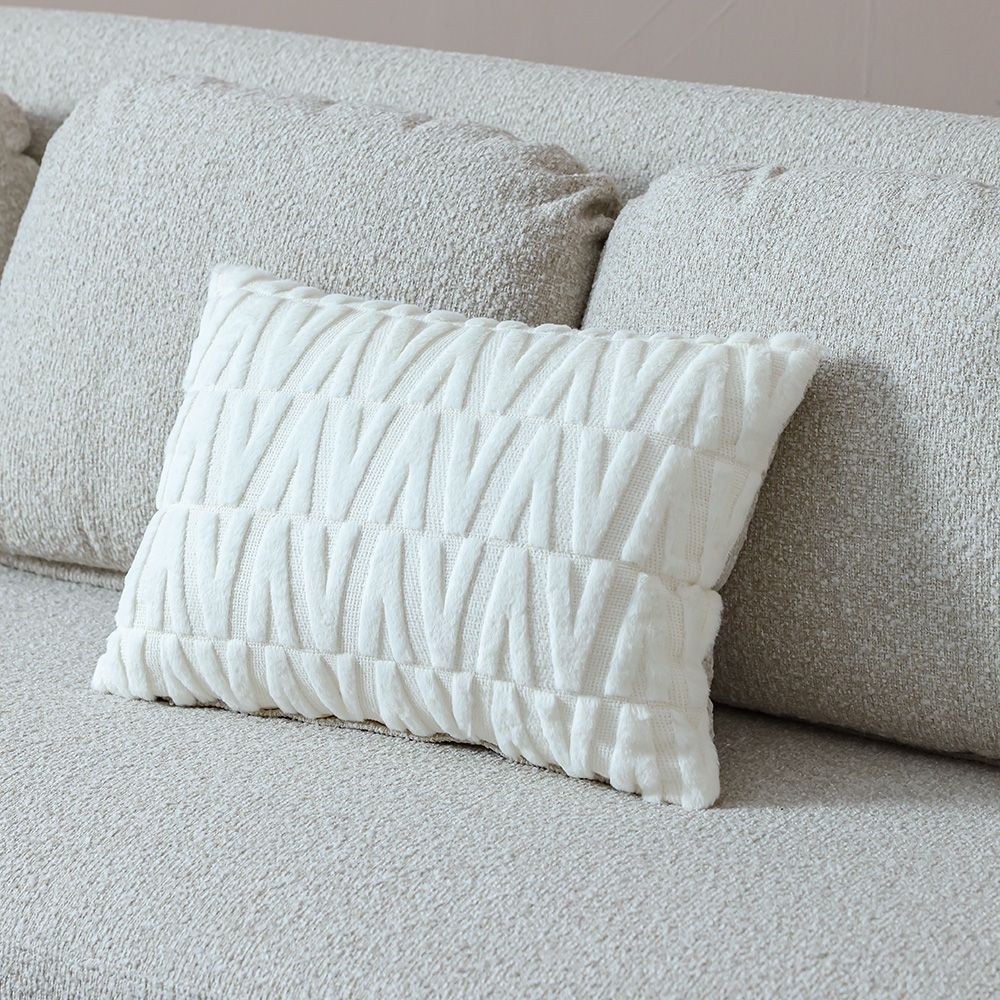 Ollena 2 Seater Fabric Sofa-Beige-With 2-Year Warranty - Image 3