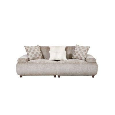 Valira 10-Seater Fabric Sofa Set - Beige - With 2-Year Warranty - Image 5