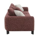 Twill Fabric 3-Seater Sofa - Red - With 2-Year Warranty