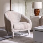 Vesta 1 Seater Fabric Sofa -Light Grey