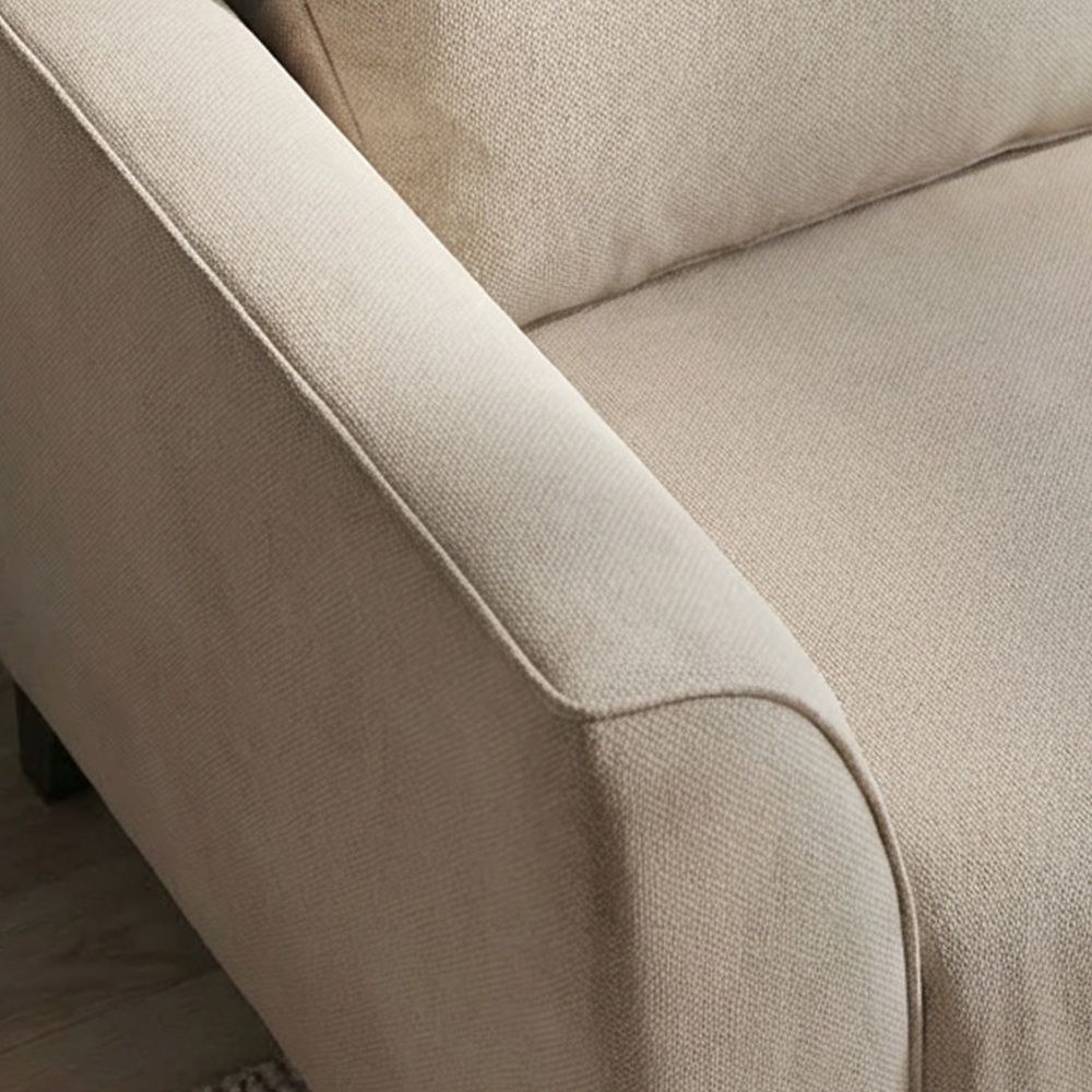 Polo 1-Seater Fabric Sofa-Classic Beige-With 2-Year Warranty - Image 2