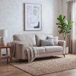 Field 2 Seater Fabric Sofa - Beige