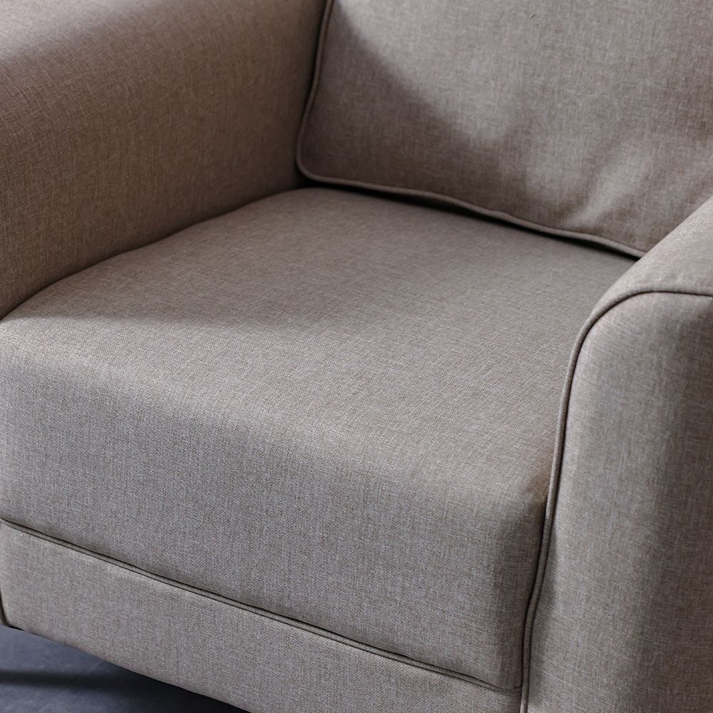 Field 1 Seater Fabric Sofa - Beige - Image 5