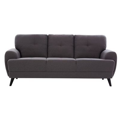Lina 6-Seater Fabric Sofa Set - Grey - With 2-Year Warranty - Image 2