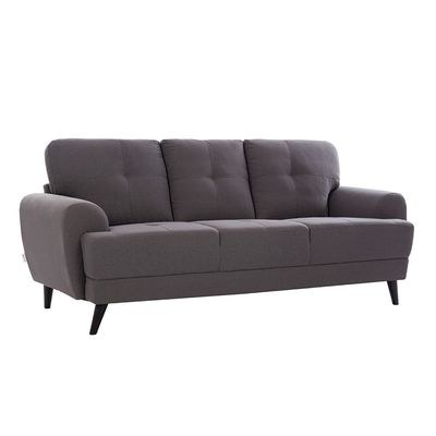 Lina 6-Seater Fabric Sofa Set - Grey - With 2-Year Warranty - Image 5