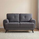 Lina 2 Seater Fabric Sofa - Grey