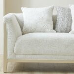 Azalea 3 Seater Fabric Sofa-Beige/Champagne Gold