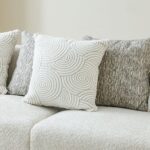 Azalea 3 Seater Fabric Sofa-Beige/Champagne Gold