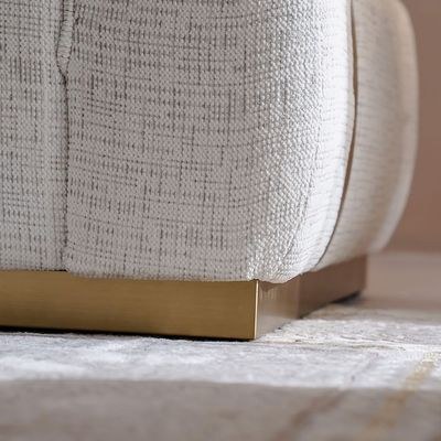 Oru 2 Seater Fabric Sofa-Light Grey - Image 3