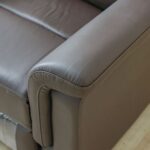Nato 3+2+1 Seater Half Leather Recliner Set-Brown