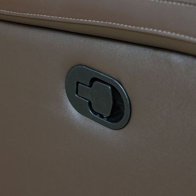 Nato 2-Seater Half Leather Recliner - Brown - With 2-Year Warranty - Image 3