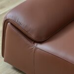 Tokishi 2-Seater Full Leather Sofa - Tan