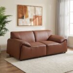 Tokishi 3+2+2 Seater Full Leather Sofa Set - Brown