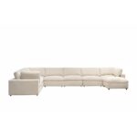 Neithan Corner Wedge Sofa - Beige - With 2-Year Warranty