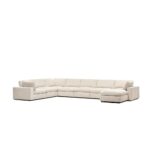 Neithan Corner Wedge Sofa - Beige - With 2-Year Warranty