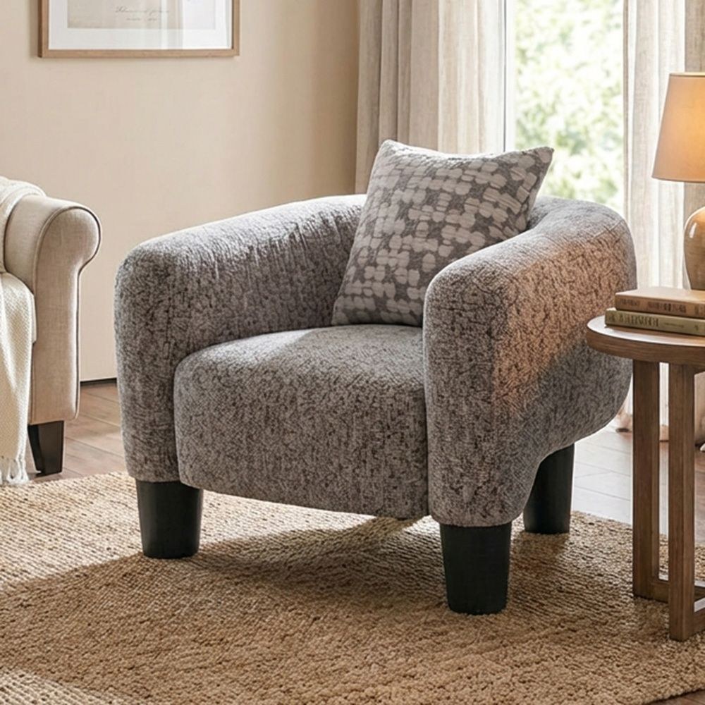 Retrova 1-Seater Fabric Sofa - Beige - With 2-Year Warranty - Image 5