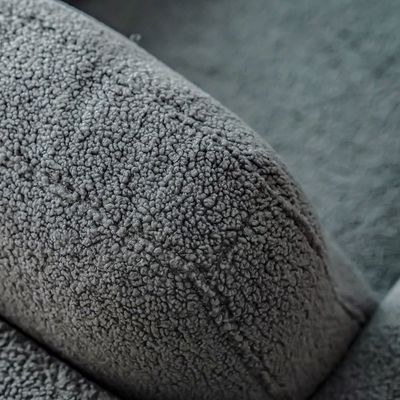 Younes 1-Seater Fabric Sofa - Grey - With 2-Year warranty - Image 4