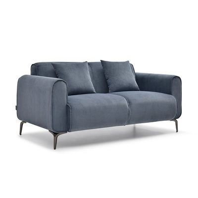 Tanner 3+2+1 Fabric Sofa Set - Blue - Image 4