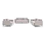 Tanner 6-Seater Fabric Sofa Set - Beige - With 2-Year Warranty