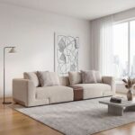 Vance 4-Seater Fabric Sofa - Beige - With 2-Year Warranty