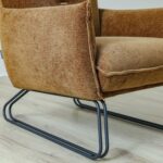 Javon 1-Seater Fabric Sofa - Rust - With 2-Year Warranty