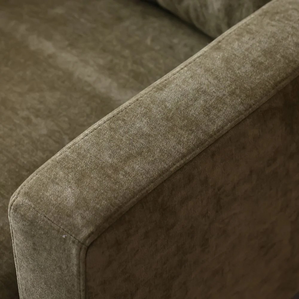 Benji 1 Seater Fabric Sofa - Green - Image 2